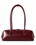 The Aurelia Shoulder Bag in Barolo, front view