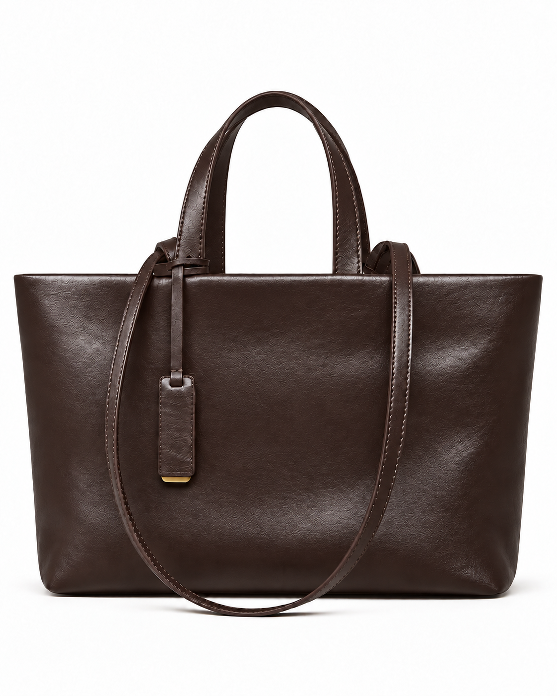 The Palazzo Tote in Tobacco, front view